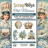ScrapBoys Old Marina 6x6 Inch Pop Up Paper Pad (SB-MARI-11)
