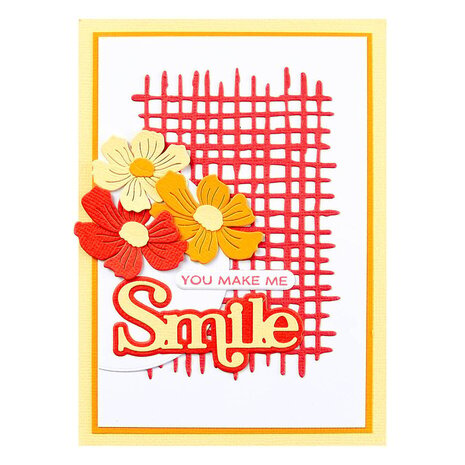 Spellbinders Spotlight Florals and Frames You Make Me Smile Sentiments Clear Stamp & Die Set (SDS-192) Spellbinders Spotlight Florals and Frames You Make Me Smile Sentiments Clear Stamp & Die Set (SDS-192)