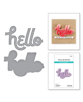 Spellbinders Out and About Stitched Hello Dies (S2-408) Spellbinders Out and About Stitched Hello Dies (S2-408)