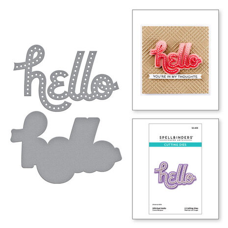 Spellbinders Out and About Stitched Hello Dies (S2-408) Spellbinders Out and About Stitched Hello Dies (S2-408)