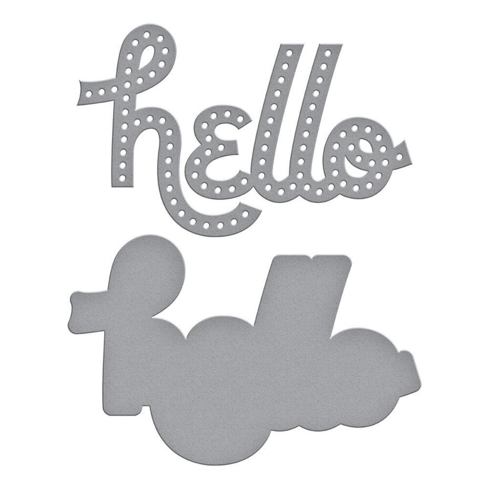 Spellbinders Out and About Stitched Hello Dies (S2-408) Spellbinders Out and About Stitched Hello Dies (S2-408)