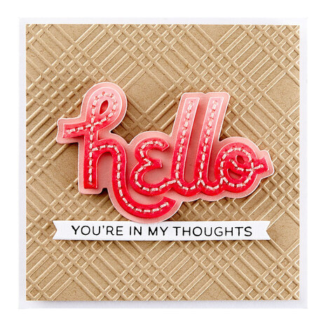 Spellbinders Out and About Stitched Hello Dies (S2-408) Spellbinders Out and About Stitched Hello Dies (S2-408)
