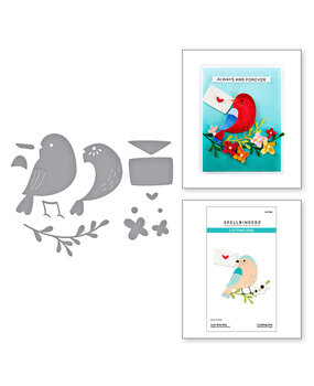 Spellbinders Out and About Love Note Bird Dies (S4-1352)