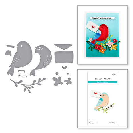Spellbinders Out and About Love Note Bird Dies (S4-1352)