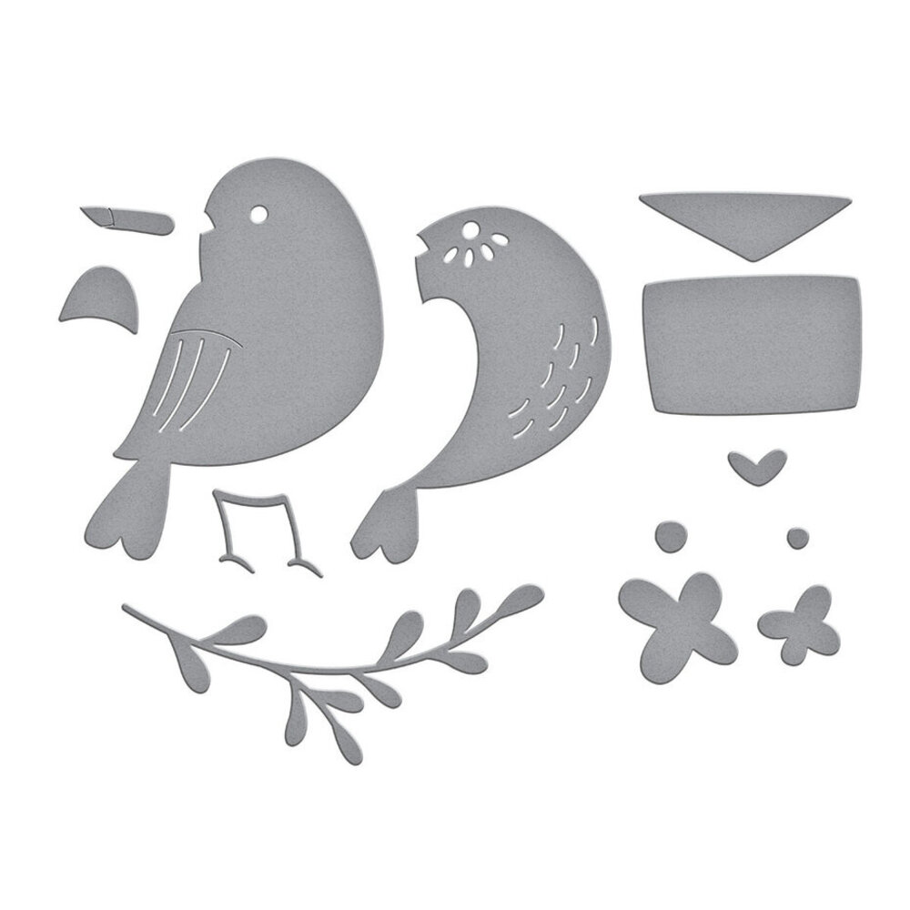 Spellbinders Out and About Love Note Bird Dies (S4-1352)