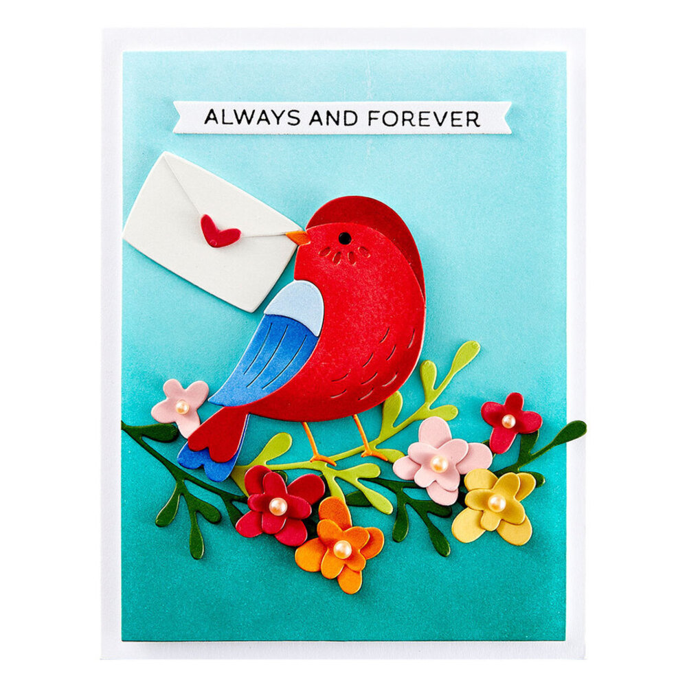 Spellbinders Out and About Love Note Bird Dies (S4-1352)