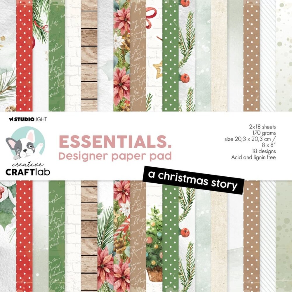 Creative Craftlab Essentials A Christmas Story 8x8 Inch Paper Pad (CCL-ES-DPP220) Creative Craftlab Essentials A Christmas Story 8x8 Inch Paper Pad (CCL-ES-DPP220)