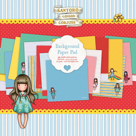 Gorjuss 8x8 Inch Background Paper Pad (GOR-ES-DPP152) Gorjuss 8x8 Inch Background Paper Pad (GOR-ES-DPP152)