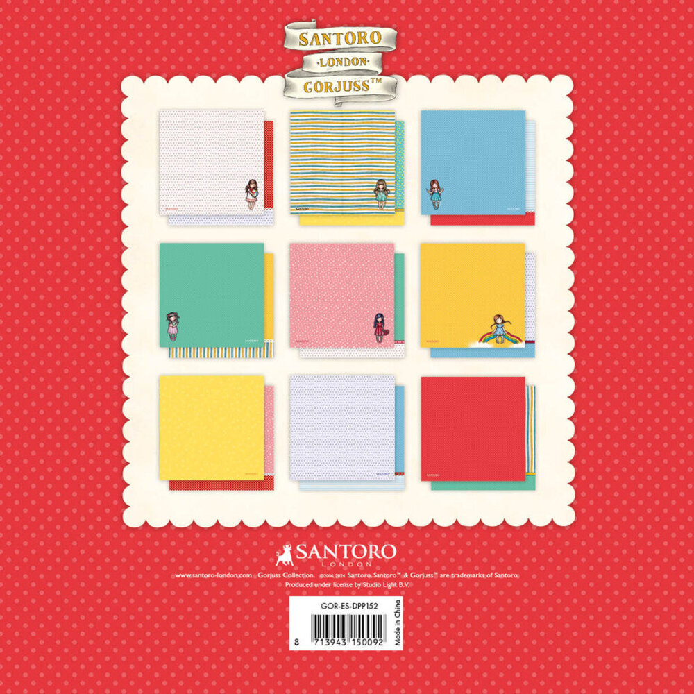 Gorjuss 8x8 Inch Background Paper Pad (GOR-ES-DPP152) Gorjuss 8x8 Inch Background Paper Pad (GOR-ES-DPP152)