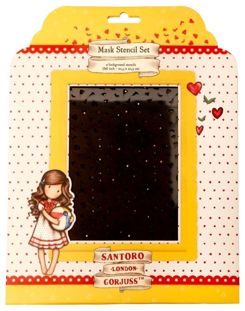 Gorjuss Dots & Hearts Mask Stencil Set (GOR-ES-MASK269)