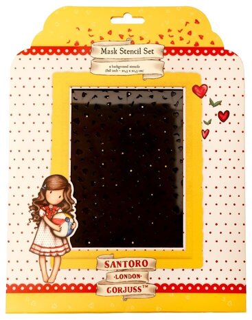 Gorjuss Dots & Hearts Mask Stencil Set (GOR-ES-MASK269)