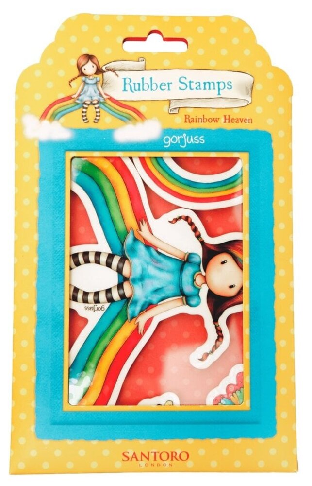 Gorjuss Rainbow Heaven Rubber Stamps (GOR-ES-STAMP688) Gorjuss Rainbow Heaven Rubber Stamps (GOR-ES-STAMP688)
