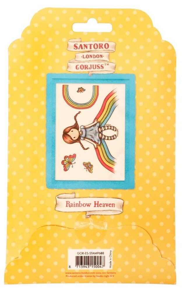 Gorjuss Rainbow Heaven Rubber Stamps (GOR-ES-STAMP688) Gorjuss Rainbow Heaven Rubber Stamps (GOR-ES-STAMP688)
