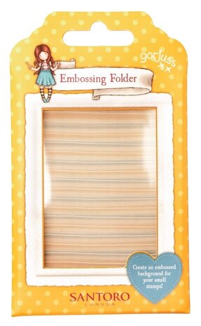 Gorjuss Stripes Essentials Embossing Folder (GOR-ES-EMB18) Gorjuss Stripes Essentials Embossing Folder (GOR-ES-EMB18)