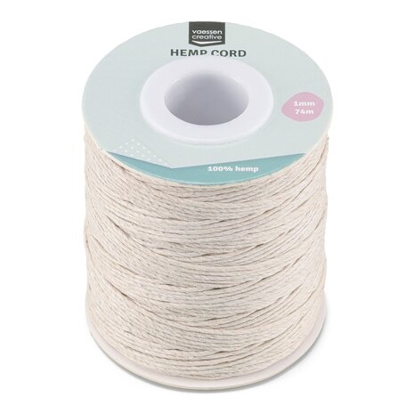 Vaessen Creative Hemp Cord Natural 1mmx74m (3908-022)