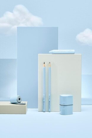 Faber Castell Puntenslijper Grip Trio Sky Blue (FC-183874)