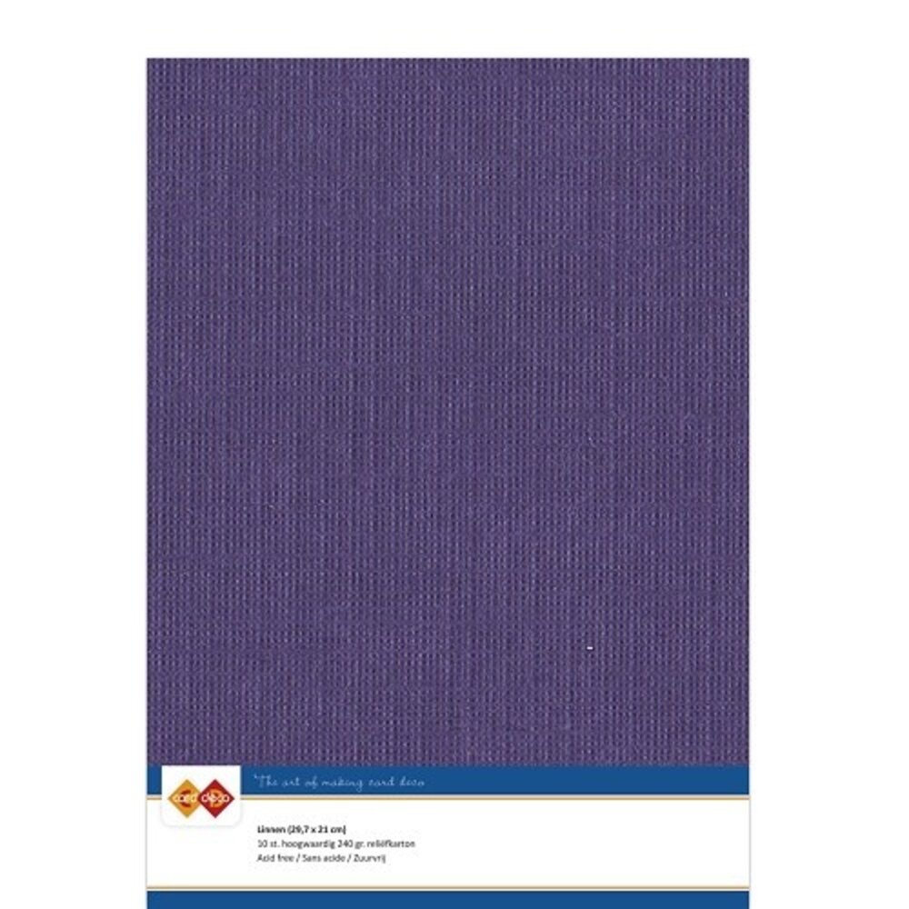 Card Deco Linen Cardstock Dark Purple 10 Vel A4 (LKK-A435) Card Deco Linen Cardstock Dark Purple 10 Vel A4 (LKK-A435)