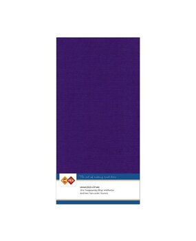 Card Deco Linen Cardstock Dark Purple 10 Vel Vierkant (LKK-4K35)