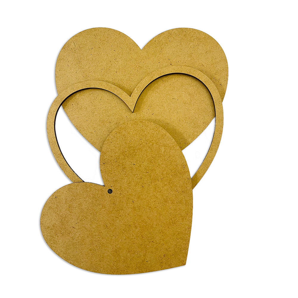Stamperia MDF Crafty Shapes Blanks Hearts (KLSM20) Stamperia MDF Crafty Shapes Blanks Hearts (KLSM20)