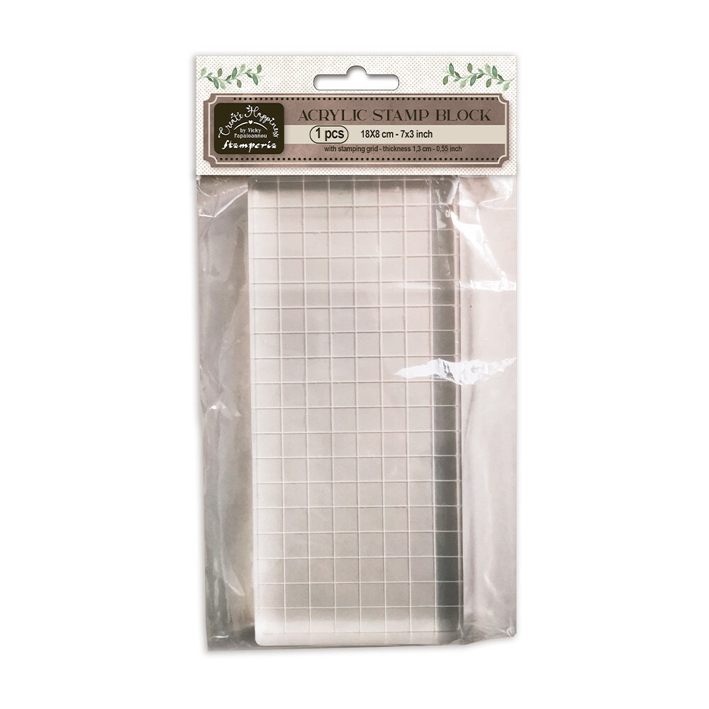 Stamperia Create Happiness Acrylic Stamp Block 18x8cm (WBA014) Stamperia Create Happiness Acrylic Stamp Block 18x8cm (WBA014)