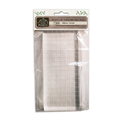 Stamperia Create Happiness Acrylic Stamp Block 18x8cm (WBA014) Stamperia Create Happiness Acrylic Stamp Block 18x8cm (WBA014)