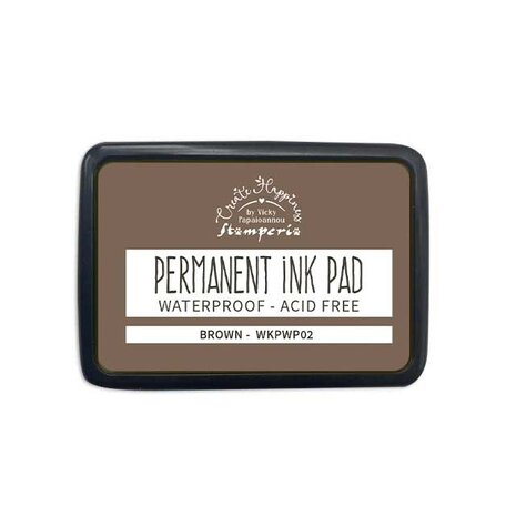 Stamperia Create Happiness Permanent Dye Ink Pad Brown (WKPWP02) Stamperia Create Happiness Permanent Dye Ink Pad Brown (WKPWP02)