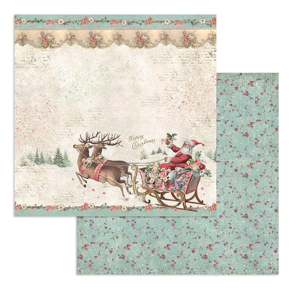 Stamperia Pink Christmas 12x12 Inch Paper Pack (SBBL73) Stamperia Pink Christmas 12x12 Inch Paper Pack (SBBL73)