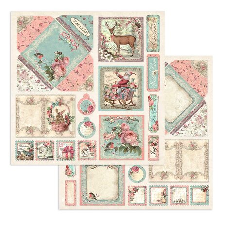 Stamperia Pink Christmas 12x12 Inch Paper Pack (SBBL73) Stamperia Pink Christmas 12x12 Inch Paper Pack (SBBL73)