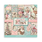 Stamperia Pink Christmas 8x8 Inch Paper Pack (SBBS03)