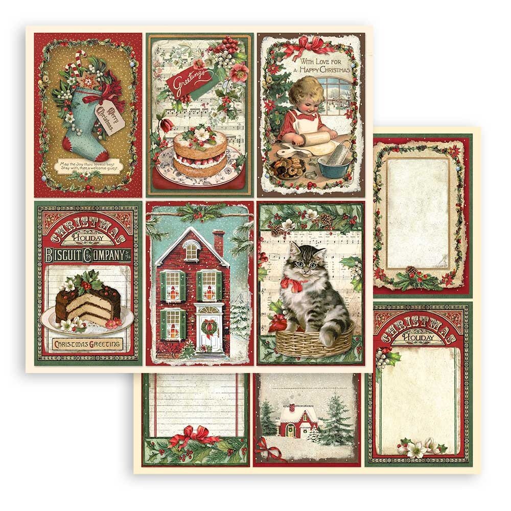 Stamperia Classic Christmas 12x12 Inch Paper Pack (SBBL74) Stamperia Classic Christmas 12x12 Inch Paper Pack (SBBL74)