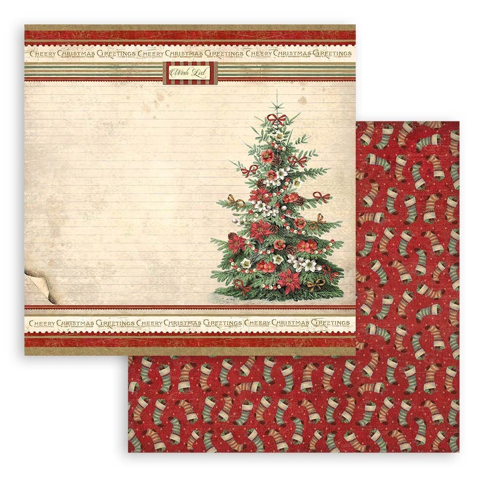 Stamperia Classic Christmas 12x12 Inch Paper Pack (SBBL74) Stamperia Classic Christmas 12x12 Inch Paper Pack (SBBL74)