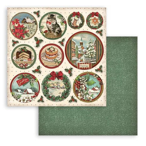 Stamperia Classic Christmas 12x12 Inch Paper Pack (SBBL74) Stamperia Classic Christmas 12x12 Inch Paper Pack (SBBL74)
