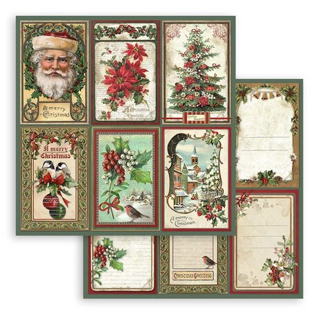 Stamperia Classic Christmas 12x12 Inch Paper Pack (SBBL74) Stamperia Classic Christmas 12x12 Inch Paper Pack (SBBL74)