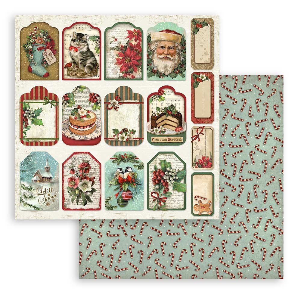 Stamperia Classic Christmas 12x12 Inch Paper Pack (SBBL74) Stamperia Classic Christmas 12x12 Inch Paper Pack (SBBL74)