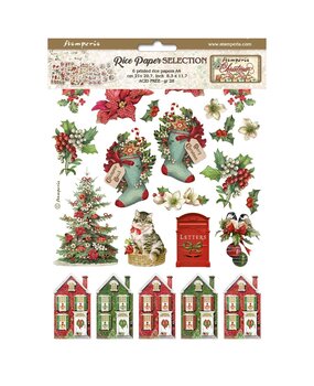 Stamperia Christmas A4 Rice Paper Selection (DFSA4XCX)* Stamperia Christmas A4 Rice Paper Selection (DFSA4XCX)*