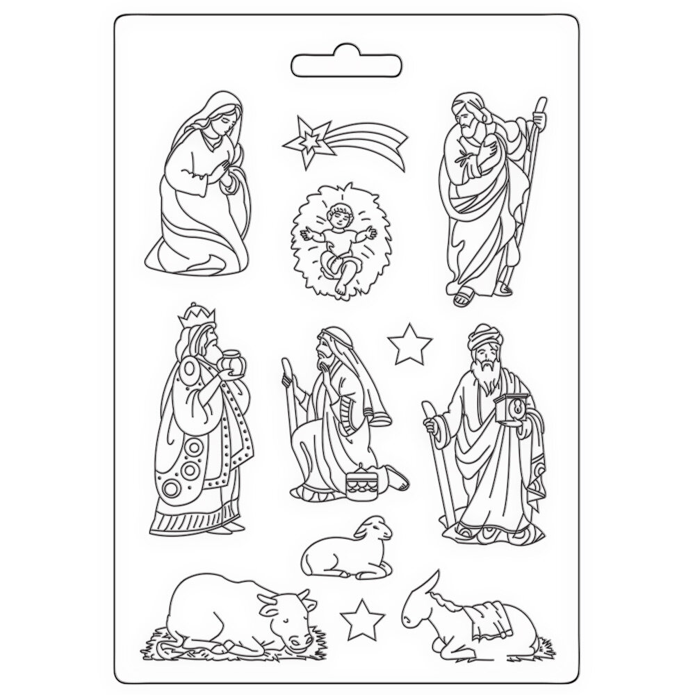 Stamperia Christmas Soft Mould A4 Bethlehem (K3PTA451) Stamperia Christmas Soft Mould A4 Bethlehem (K3PTA451)