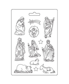 Stamperia Christmas Soft Mould A4 Bethlehem (K3PTA451)*