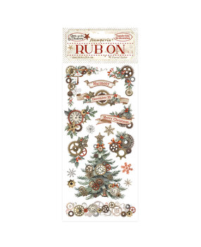 Stamperia Gear up for Christmas Rub-On 4x8,5 Inch Gears (DFLRB101) Stamperia Gear up for Christmas Rub-On 4x8,5 Inch Gears (DFLRB101)