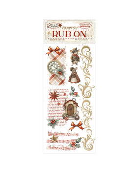 Stamperia Gear up for Christmas Rub-On 4x8,5 Inch Mice (DFLRB111) Stamperia Gear up for Christmas Rub-On 4x8,5 Inch Mice (DFLRB111)