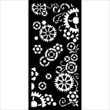 Stamperia Gear up for Christmas Thick Stencil 12x25cm Gears (KSTDL98)