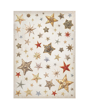 Stamperia Gear up for Christmas A4 Rice Paper Stars (DFSA4933) Stamperia Gear up for Christmas A4 Rice Paper Stars (DFSA4933)