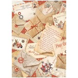 Stamperia Gear up for Christmas A4 Rice Paper Post Cards (DFSA4934)