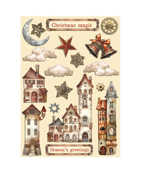 Stamperia Gear up for Christmas Wooden Shapes A5 Cozy Houses (KLSP165) Stamperia Gear up for Christmas Wooden Shapes A5 Cozy Houses (KLSP165)