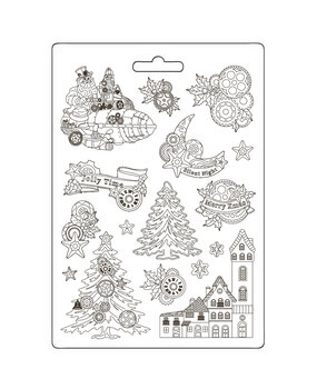 Stamperia Gear up for Christmas Soft Mould A4 Trees and Elements (K3PTA4579) Stamperia Gear up for Christmas Soft Mould A4 Trees and Elements (K3PTA4579)