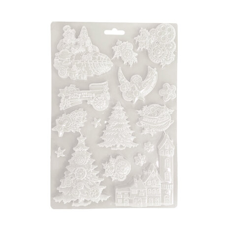 Stamperia Gear up for Christmas Soft Mould A4 Trees and Elements (K3PTA4579) Stamperia Gear up for Christmas Soft Mould A4 Trees and Elements (K3PTA4579)