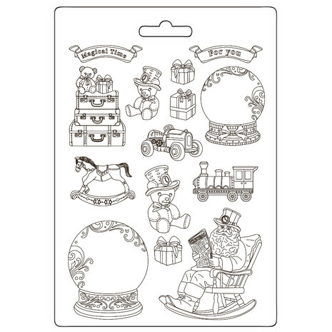 Stamperia Gear up for Christmas Soft Mould A4 Toys (K3PTA4580) Stamperia Gear up for Christmas Soft Mould A4 Toys (K3PTA4580)