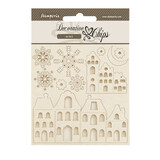 Stamperia Gear up for Christmas Decorative Chips Cozy Houses (SCB226)*