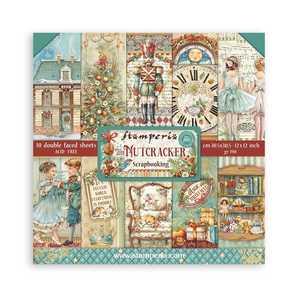 Stamperia The Nutcracker 12x12 Inch Paper Pack (SBBL158) Stamperia The Nutcracker 12x12 Inch Paper Pack (SBBL158)