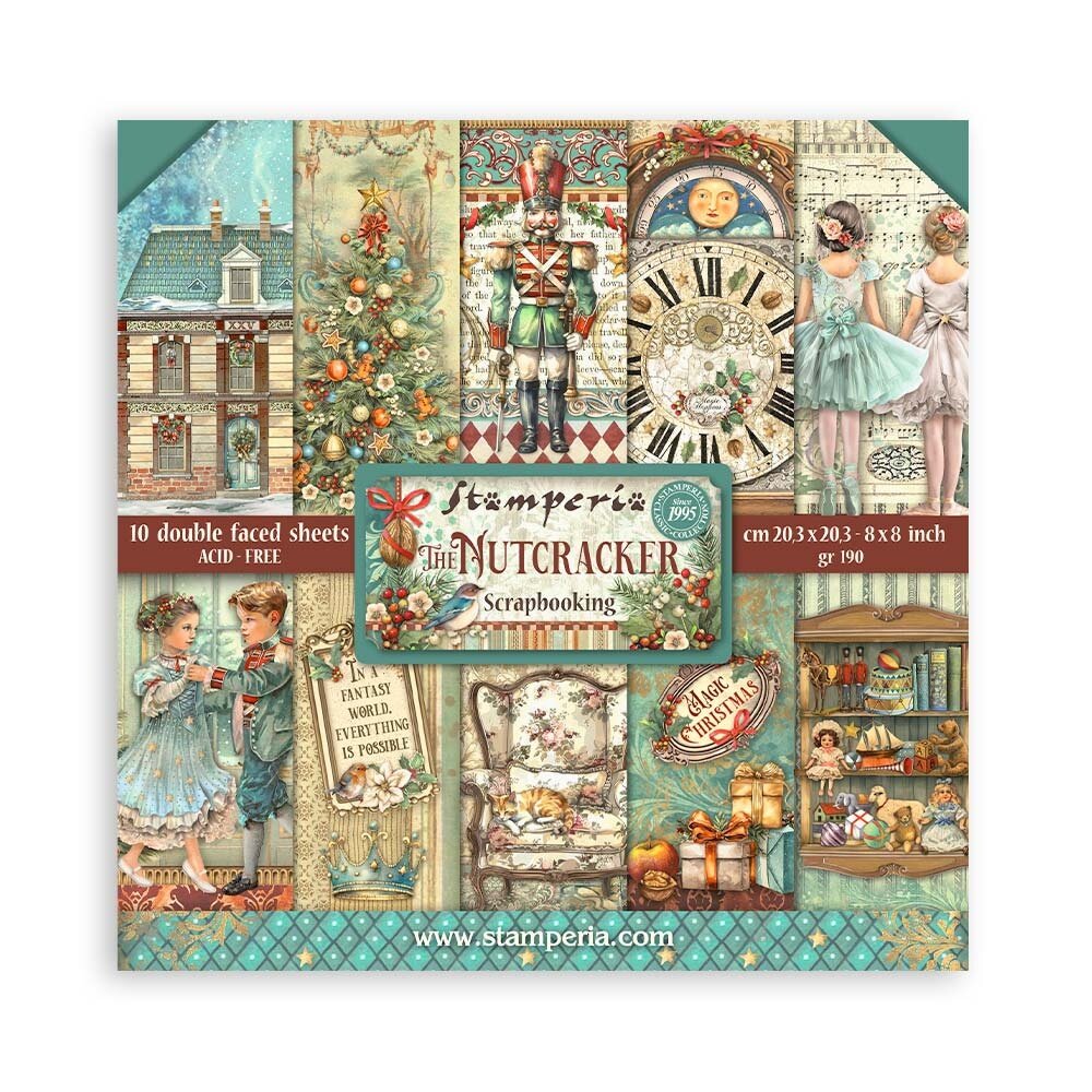 Stamperia The Nutcracker 8x8 Inch Paper Pack (SBBS112) Stamperia The Nutcracker 8x8 Inch Paper Pack (SBBS112)