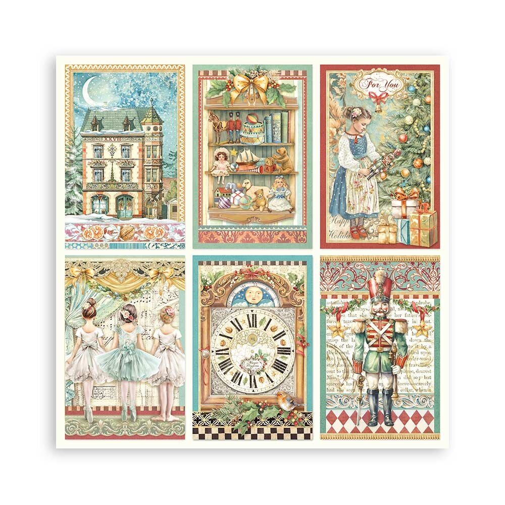 Stamperia The Nutcracker 12x12 Inch Single Face Paper Pack (SBBXLB16) Stamperia The Nutcracker 12x12 Inch Single Face Paper Pack (SBBXLB16)